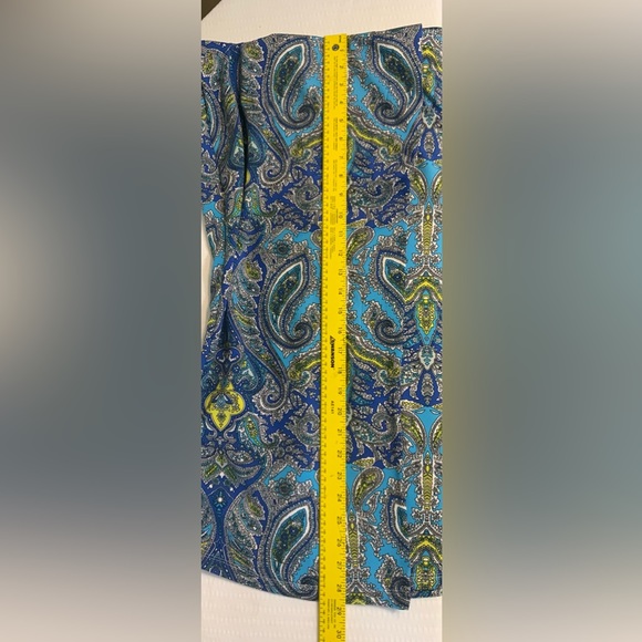 Sold…Jules & Leopoldo Matching Paisley Printed Skirt & Blouse. - Picture 8 of 9